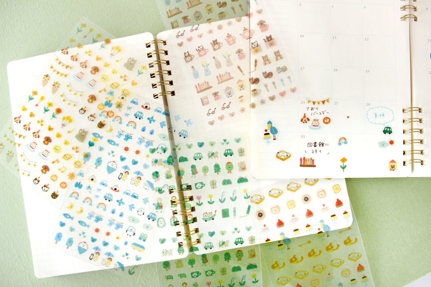 FURUKAWA SHIKO Daily Stickers - Muttari Brown (Watashi Biyori)