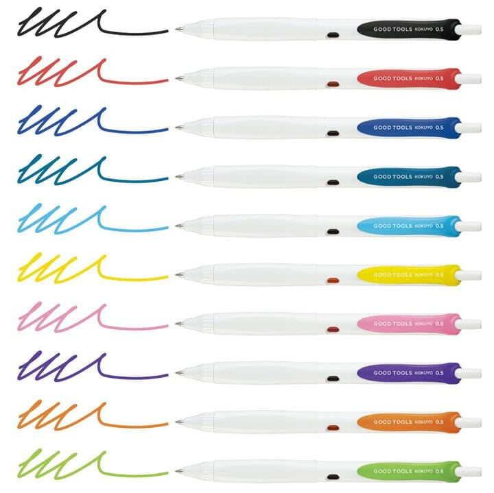 KOKUYO Good Tools Ballpoint Pen - Black 0.5mm