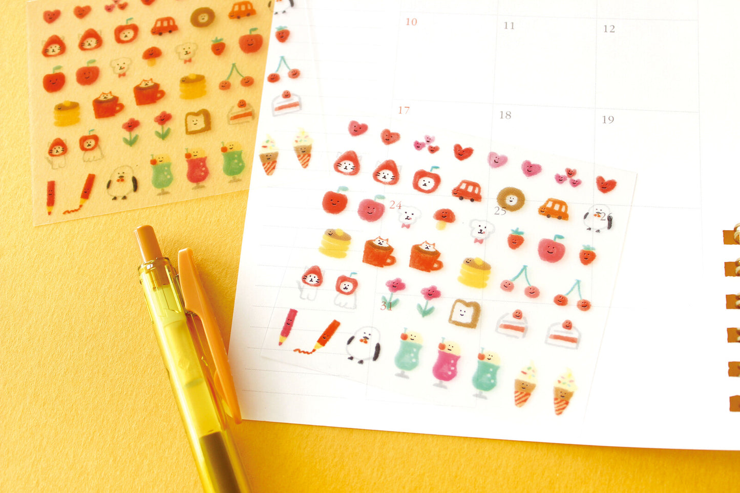 FURUKAWA SHIKO Daily Stickers - Tamamono Red (Watashi Biyori)