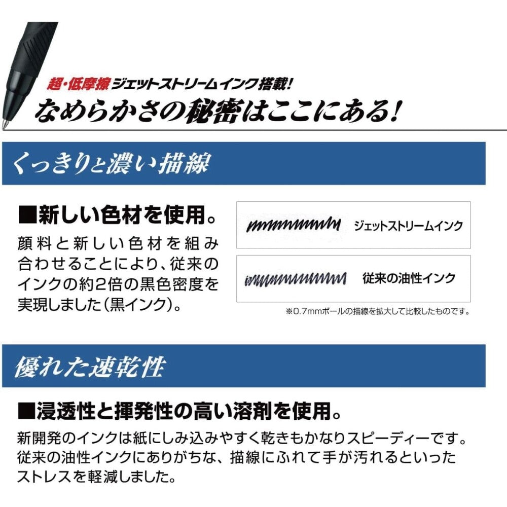 MITSUBISHI PENCIL (UNI) Jetstream 3-Colour Ballpoint Pen 0.5mm