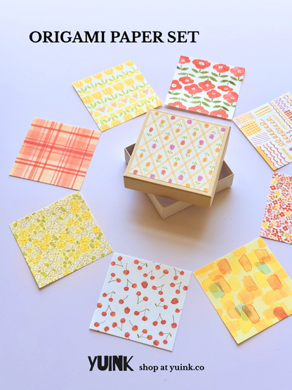 FURUKAWA SHIKO Origami Paper Set - Small Box Warm Colour