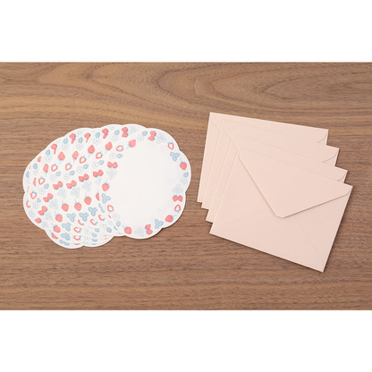MIDORI Letterpress Die-cut Letter Set - Strawberry