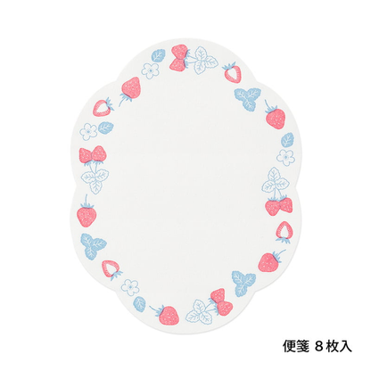 MIDORI Letterpress Die-cut Letter Set - Strawberry