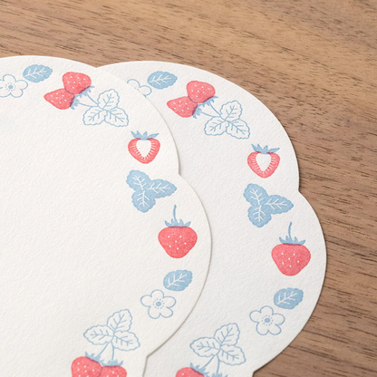 MIDORI Letterpress Die-cut Letter Set - Strawberry