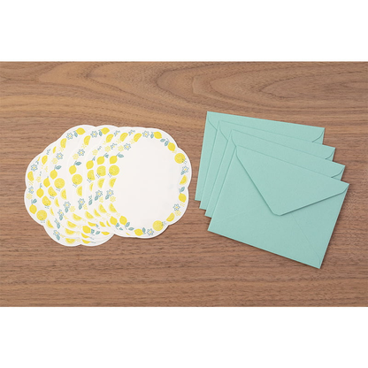 MIDORI Letterpress Die-cut Letter Set - Lemon