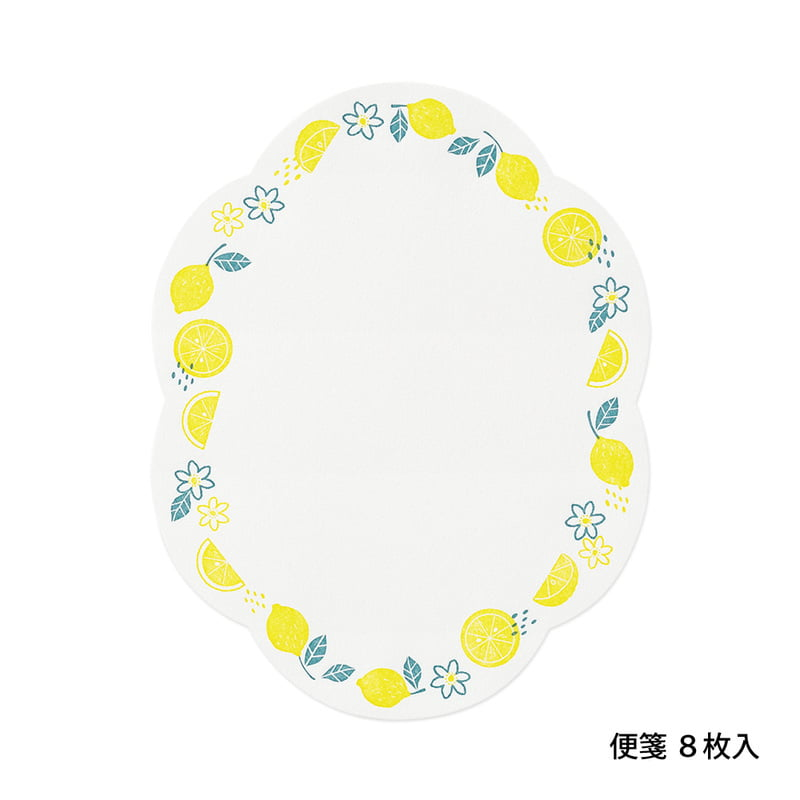 MIDORI Letterpress Die-cut Letter Set - Lemon