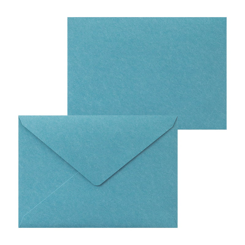 MIDORI Letterpress Letter Set - Frame Blue